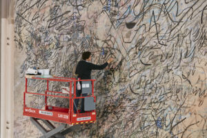 Julie Mehretu at work