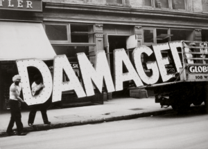 Artwork image, Walker Evans, Truck and Sign