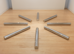 Artwork image, Walter de Maria Large Rod Series